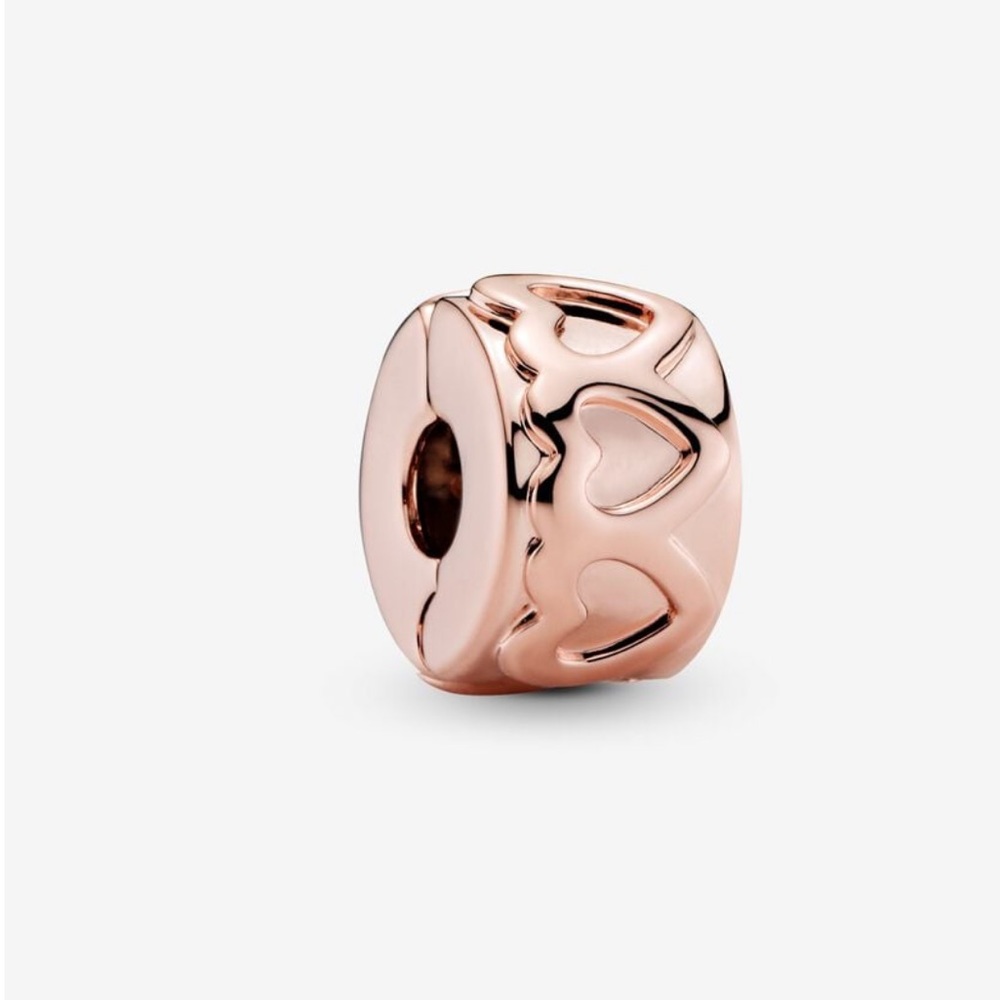 COPY - pandora band of hearts rosegold